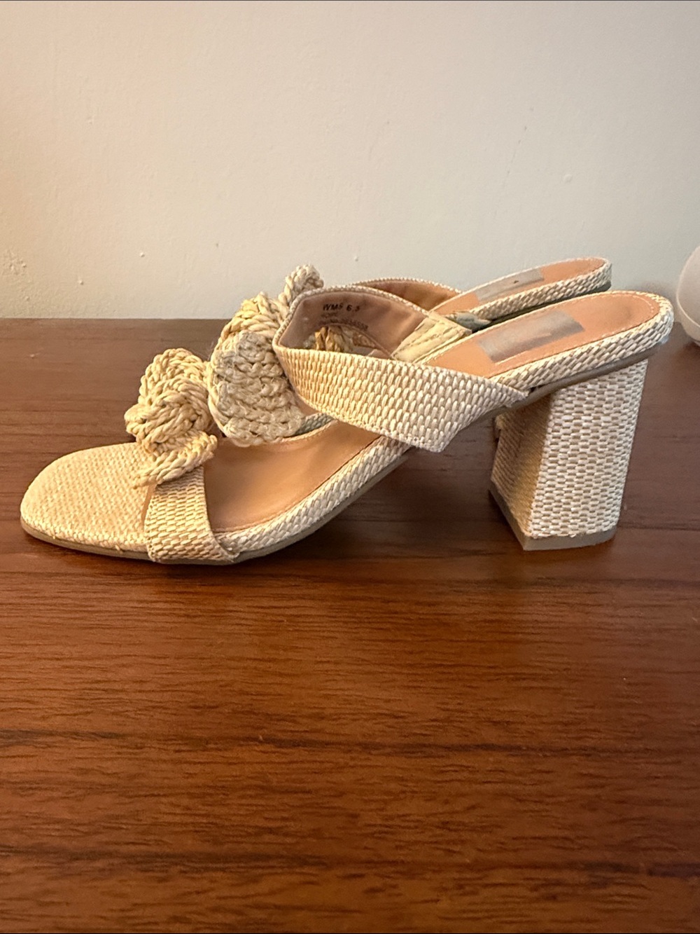 Dolce Vita Natural Braided Knot Sandals - Picture 2 of 3